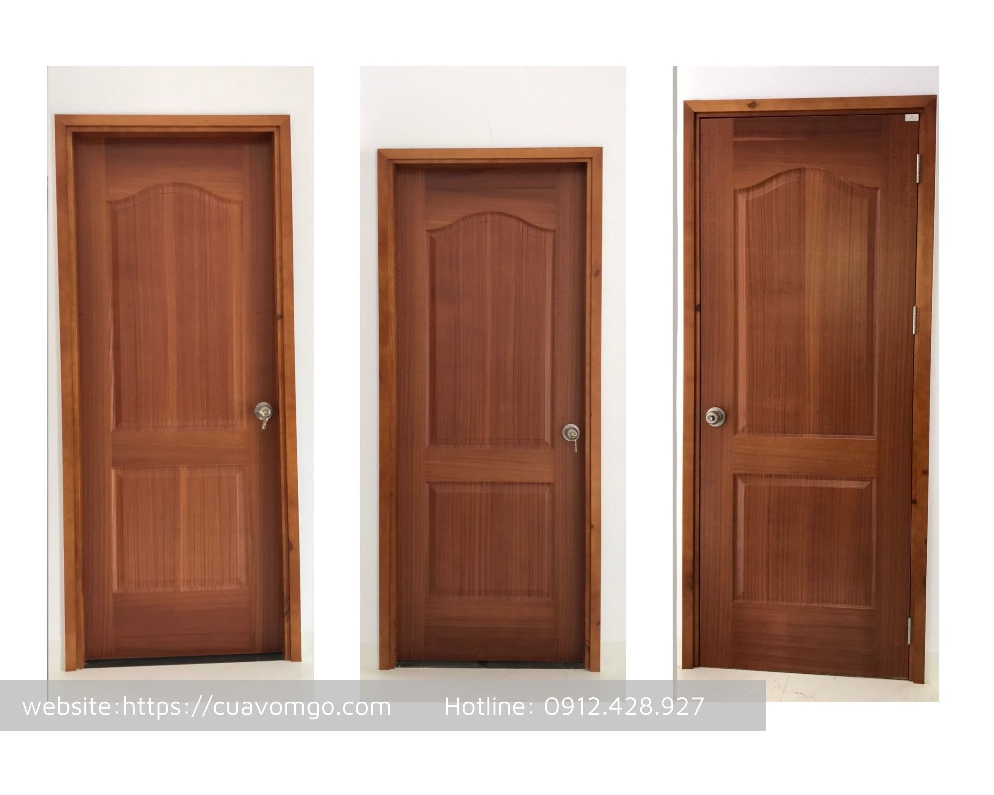 Nội, ngoại thất: Cửa gỗ HDF tại Quận 4 | cửa gỗ công nghiệp phòng ngủ HDF-Veneer-Binh-Chanh