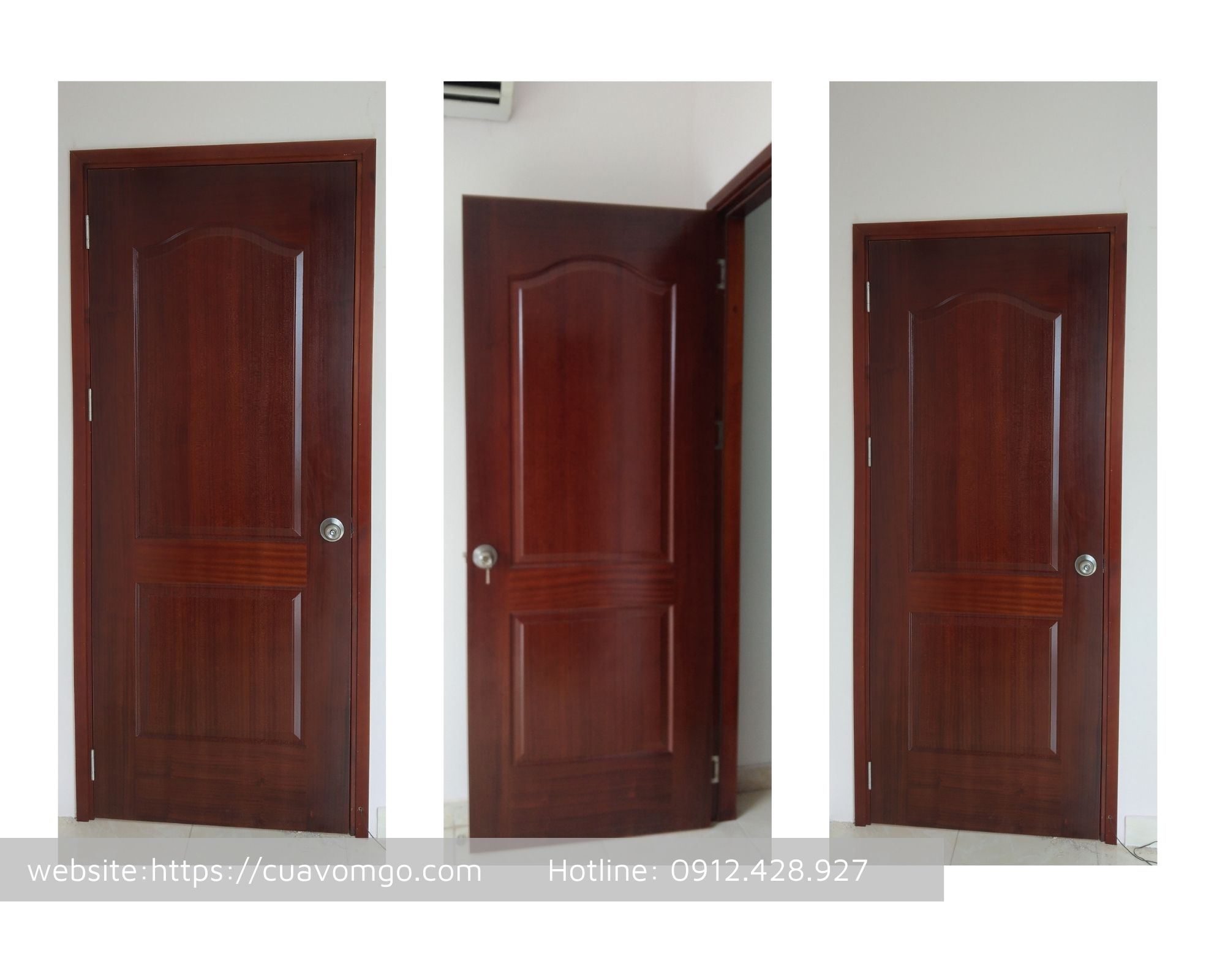 Nội, ngoại thất: Cửa gỗ HDF tại Quận 4 | cửa gỗ công nghiệp phòng ngủ HDF-Veneer-Phu-Nhuan