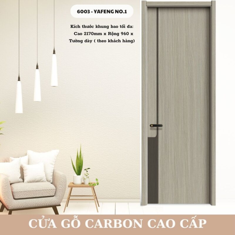 Giá cửa gỗ carbon tại tại quận Bình Thạnh