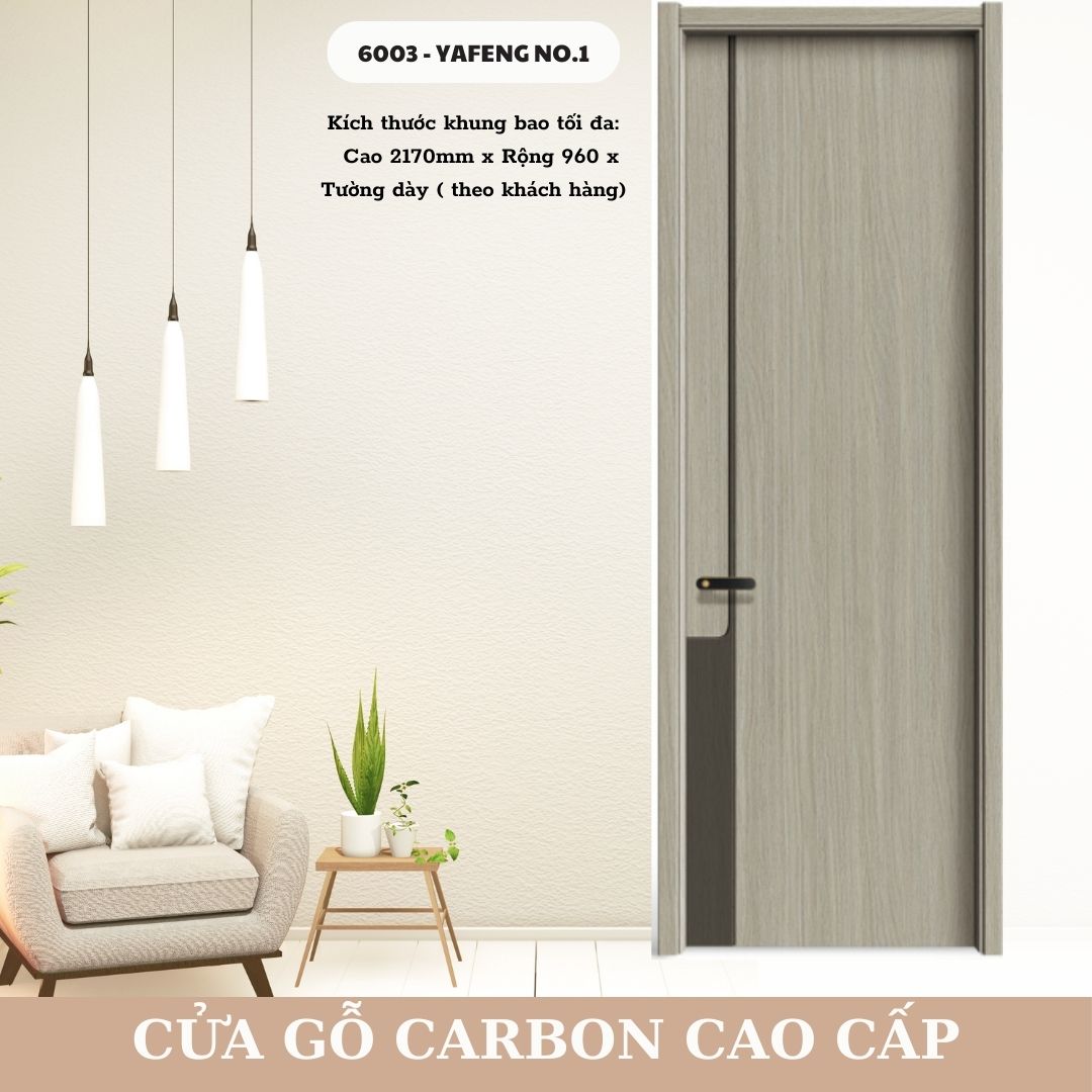 Nội, ngoại thất: Giá cửa gỗ carbon tại Tân An- Long An 6003-YAFENG-NO.1-1
