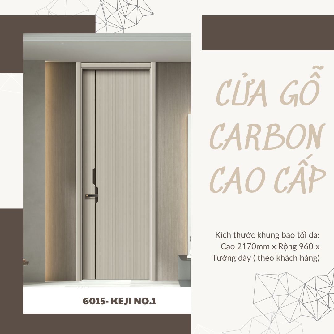 Giá cửa gỗ carbon tại Đà Lạt- Cửa chính hãng siêu đẹp
